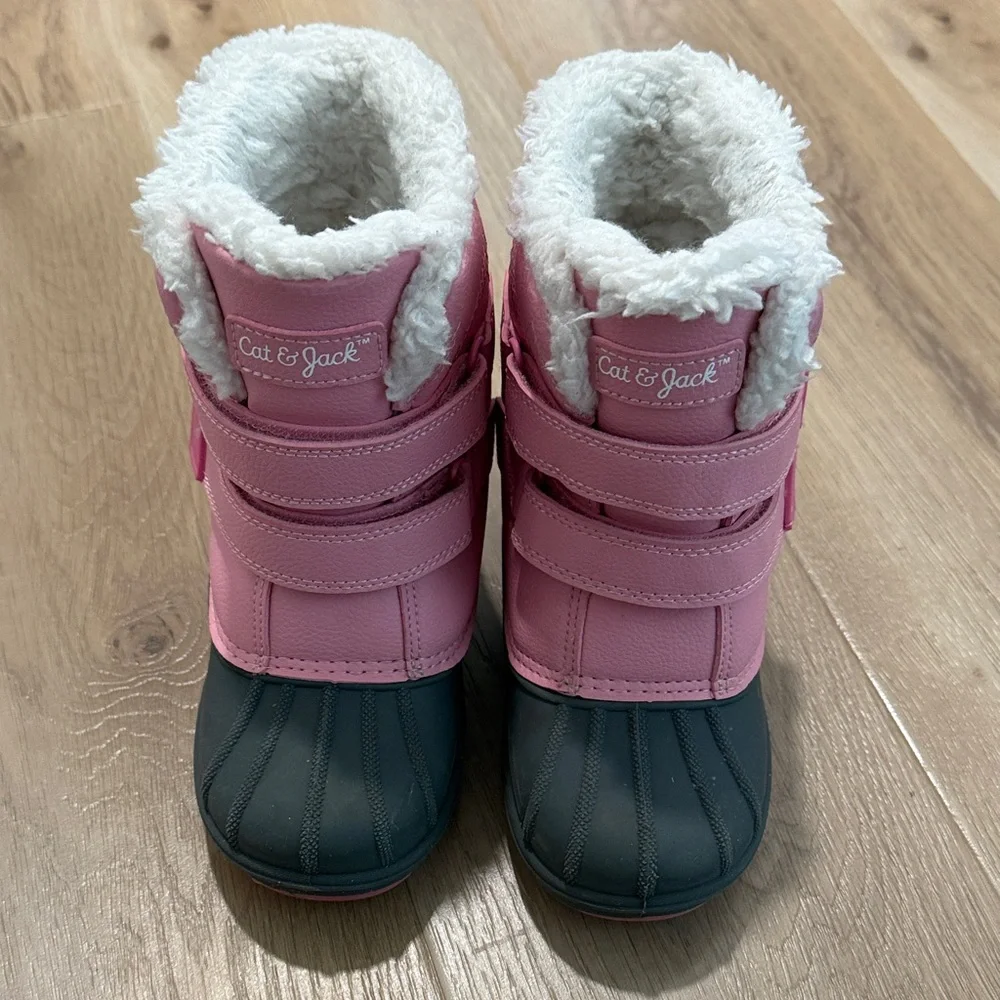 Cat & Jack Pink and Black Winter Boots - Picture 2 of 5